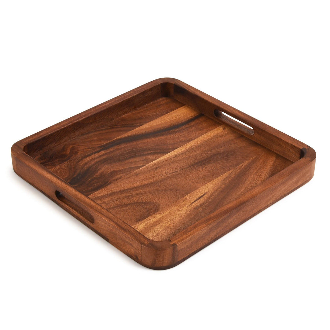 Square Serving Tray - 15" - Solid Bottom — Serving Tray, [material], Kalmar Home