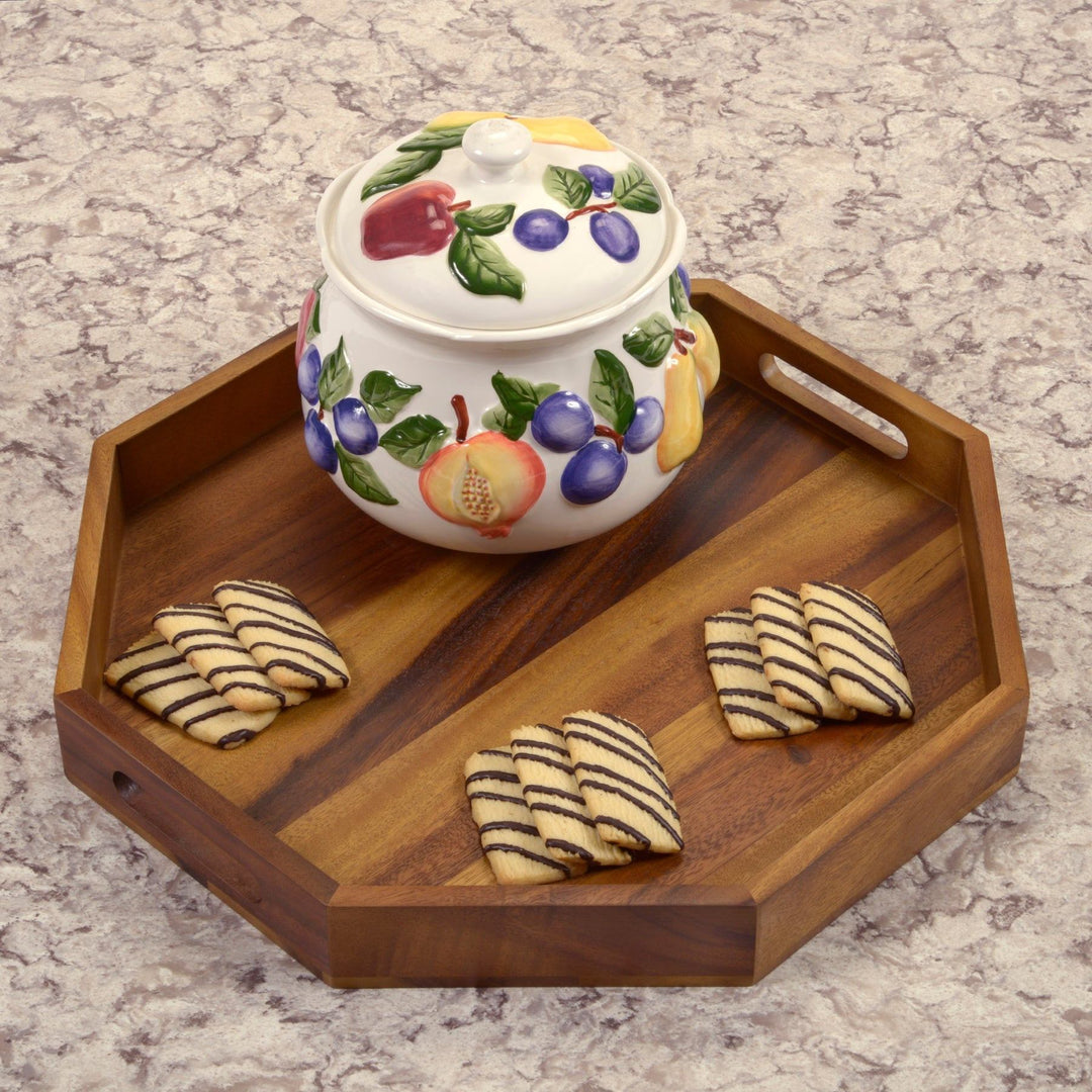 Octagon Serving Trays - Solid Bottom — Serving Tray, [material], Kalmar Home