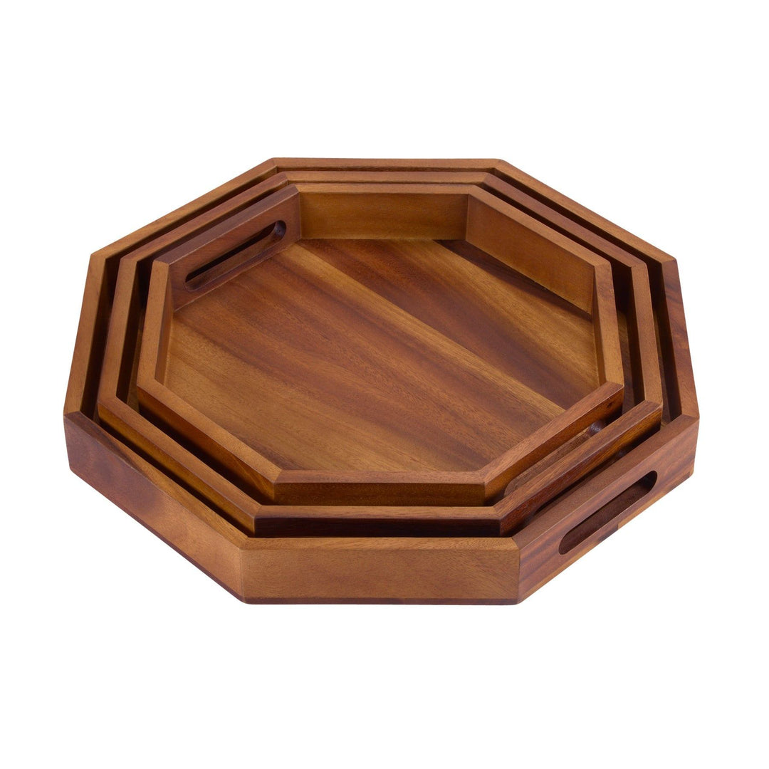 Octagon Serving Trays - Solid Bottom — Serving Tray, [material], Kalmar Home