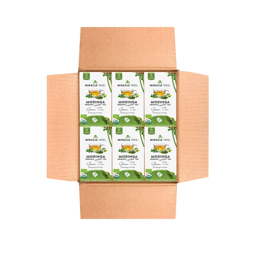 Organic Moringa Tea - Green Tea - Decaffeinated Herbal Tea
