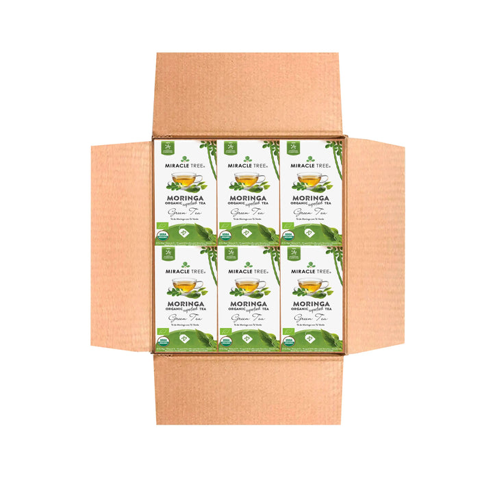 Organic Moringa Tea - Green Tea - Decaffeinated Herbal Tea