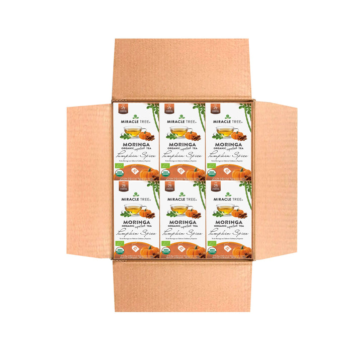 Organic Moringa Tea - Pumpkin Spice - Caffeine-Free Herbal Tea