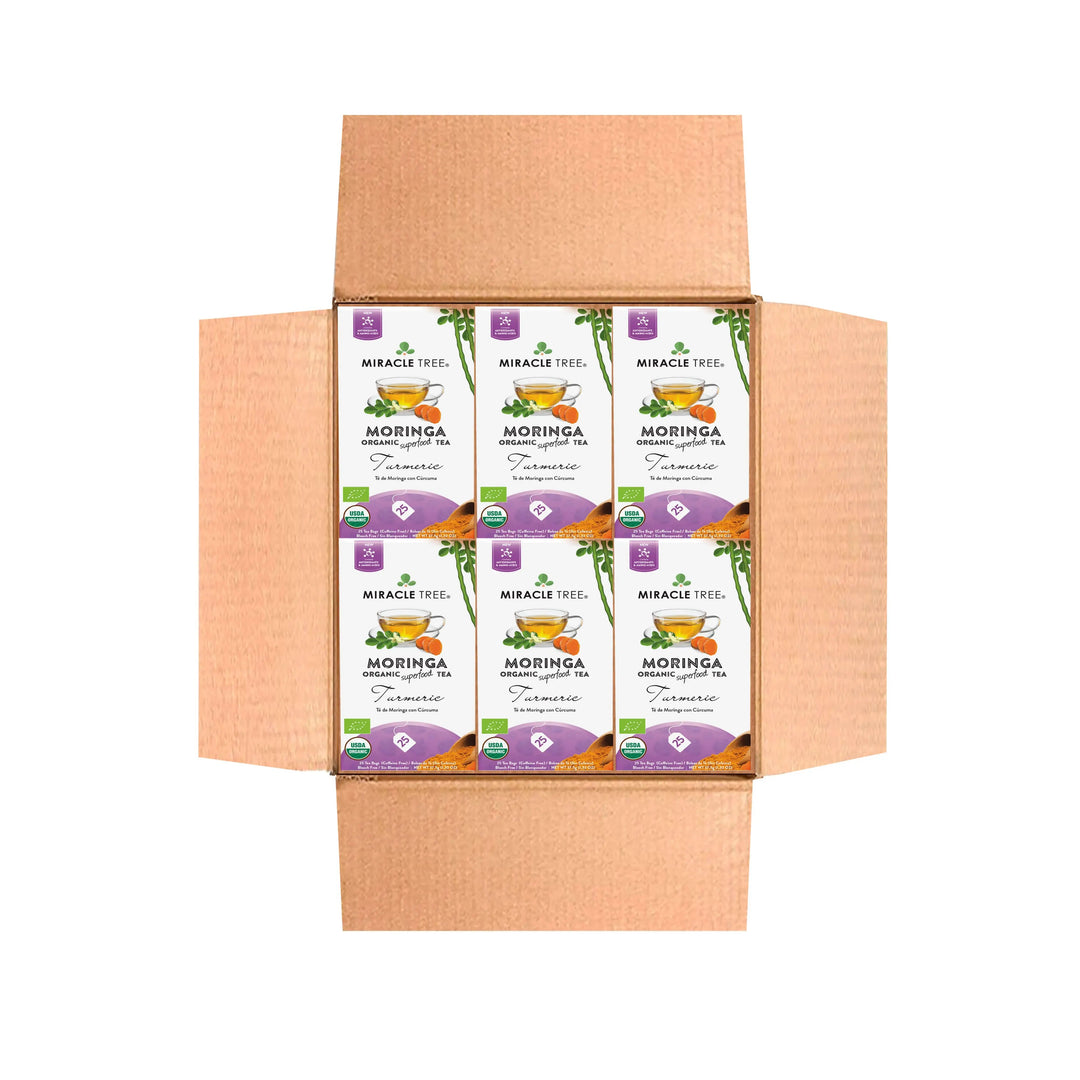 Organic Moringa Tea - Turmeric - Caffeine-Free Herbal Tea