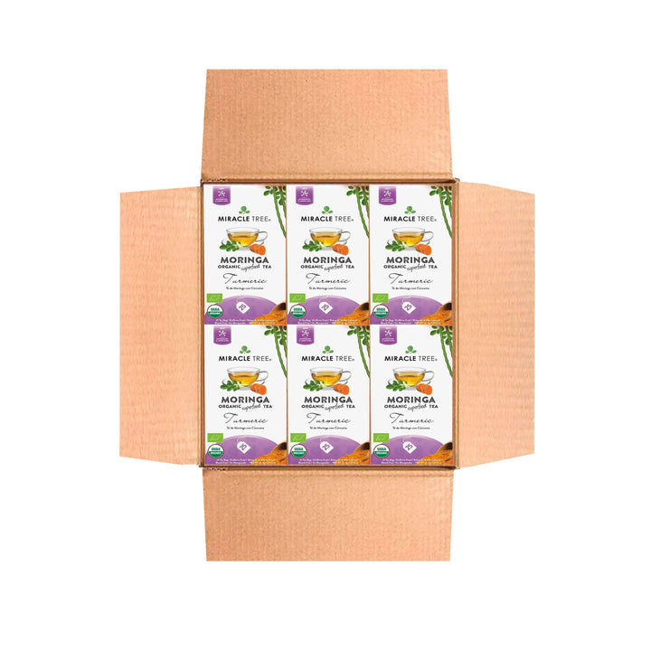 Organic Moringa Tea - Turmeric - Caffeine-Free Herbal Tea