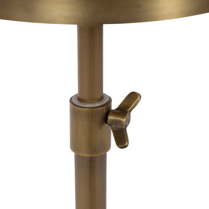 Engles Adjustable Embossed Metal Table and Plant Stand