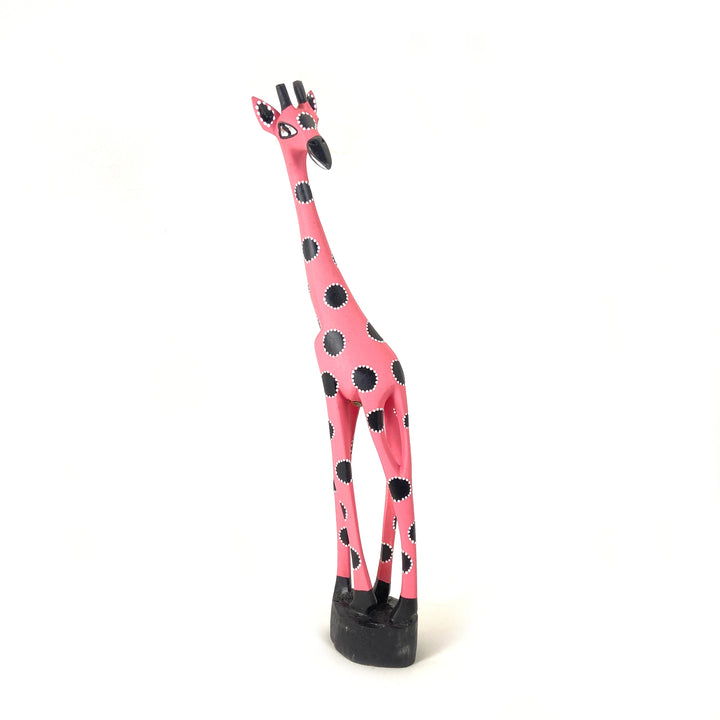 Colorful Painted Wood Giraffe - 24"