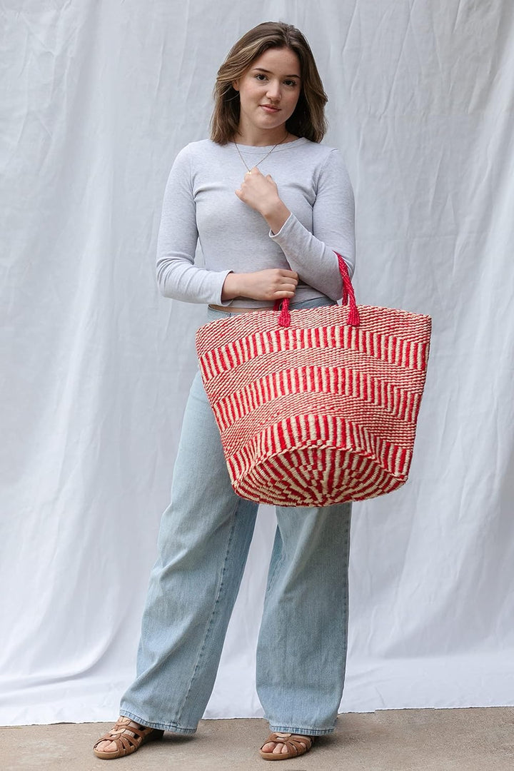 Brave Handmade Sisal Market Tote Bag