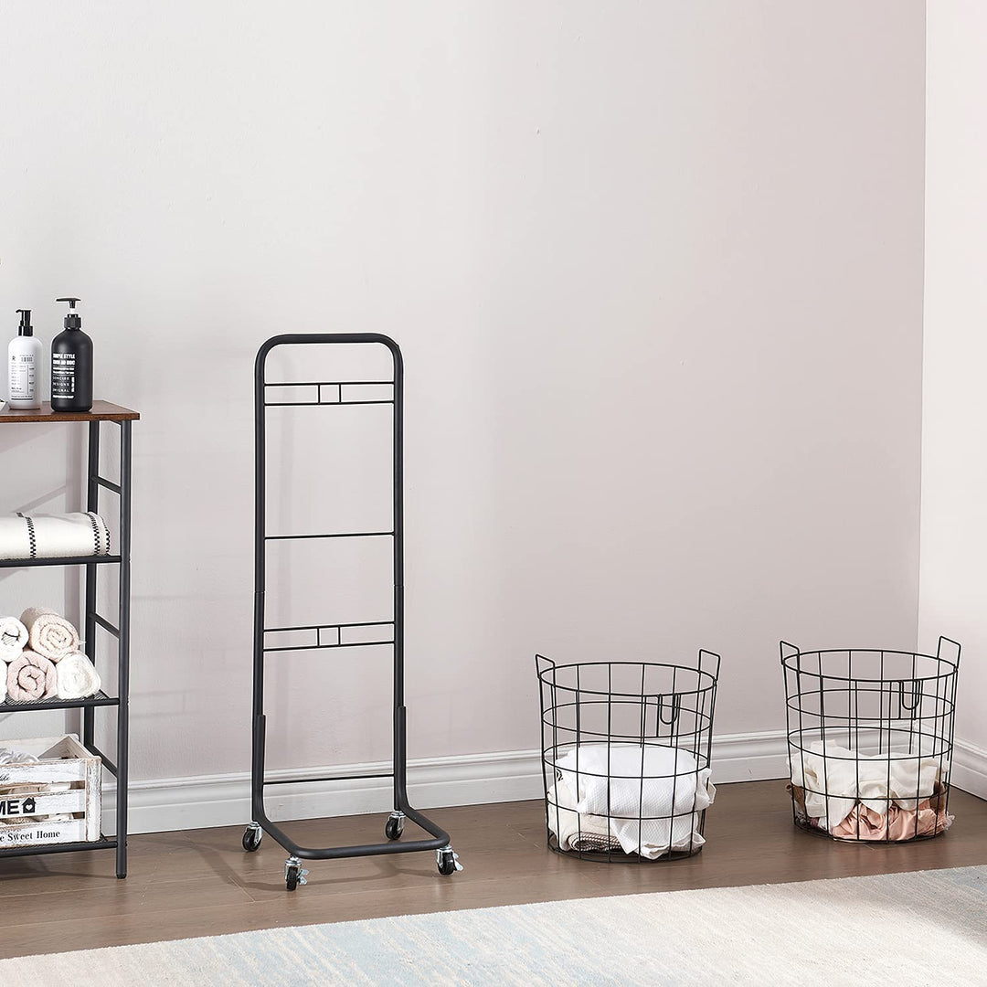 Rolling 2-Tier Laundry Hamper & Storage Cart