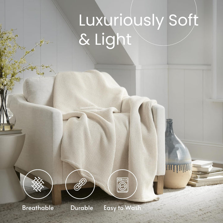 Organic Cotton Waffle Knit Blanket
