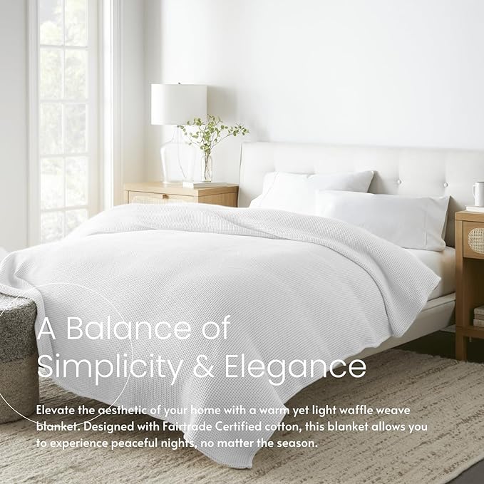 Organic Cotton Waffle Blanket—320 GSM