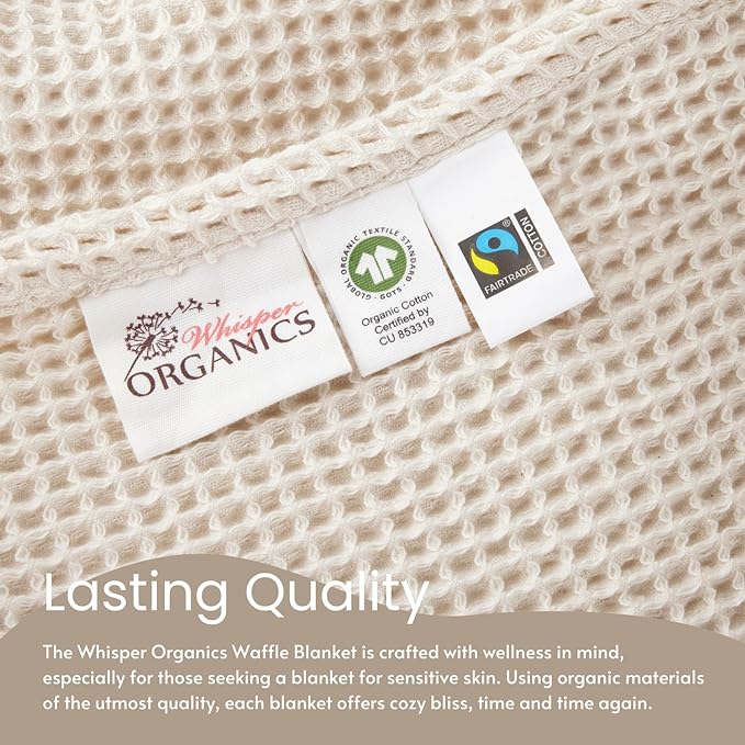 Organic Cotton Waffle Blanket—320 GSM