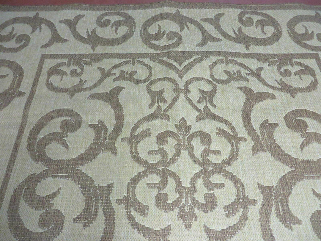 5' X 7' Machine Made Natural Fiber Jute Kilim Two Sided Rug Carpet Flat Weave Contemporary Design