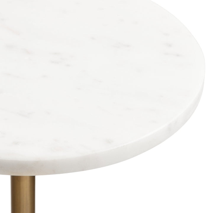 Engles Adjustable Marble Table and Plant Stand