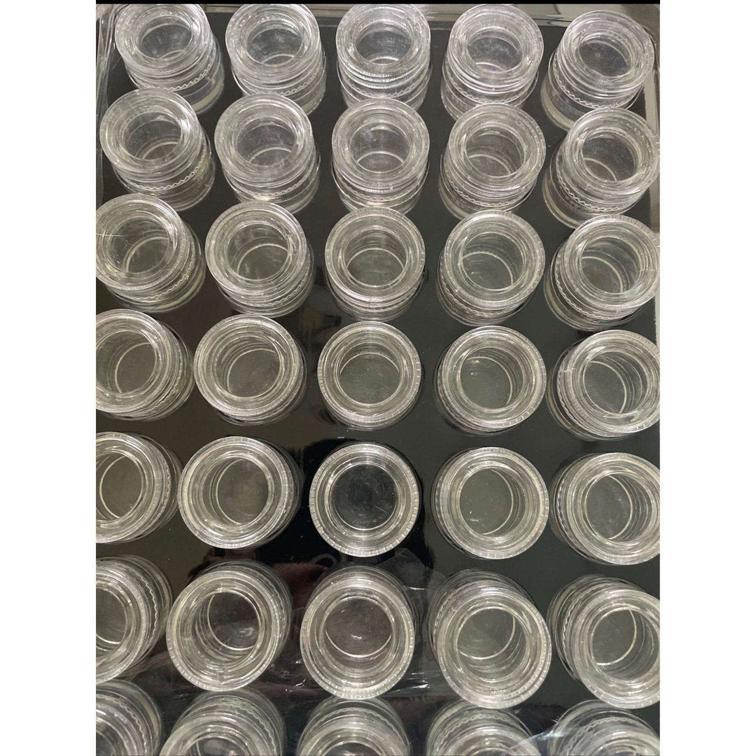 5mL Clear Glass Jars with Screw Top Lids  (10-Pack)