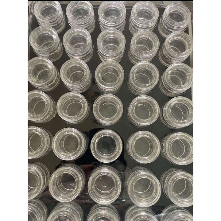 5mL Clear Glass Jars with Screw Top Lids  (10-Pack)