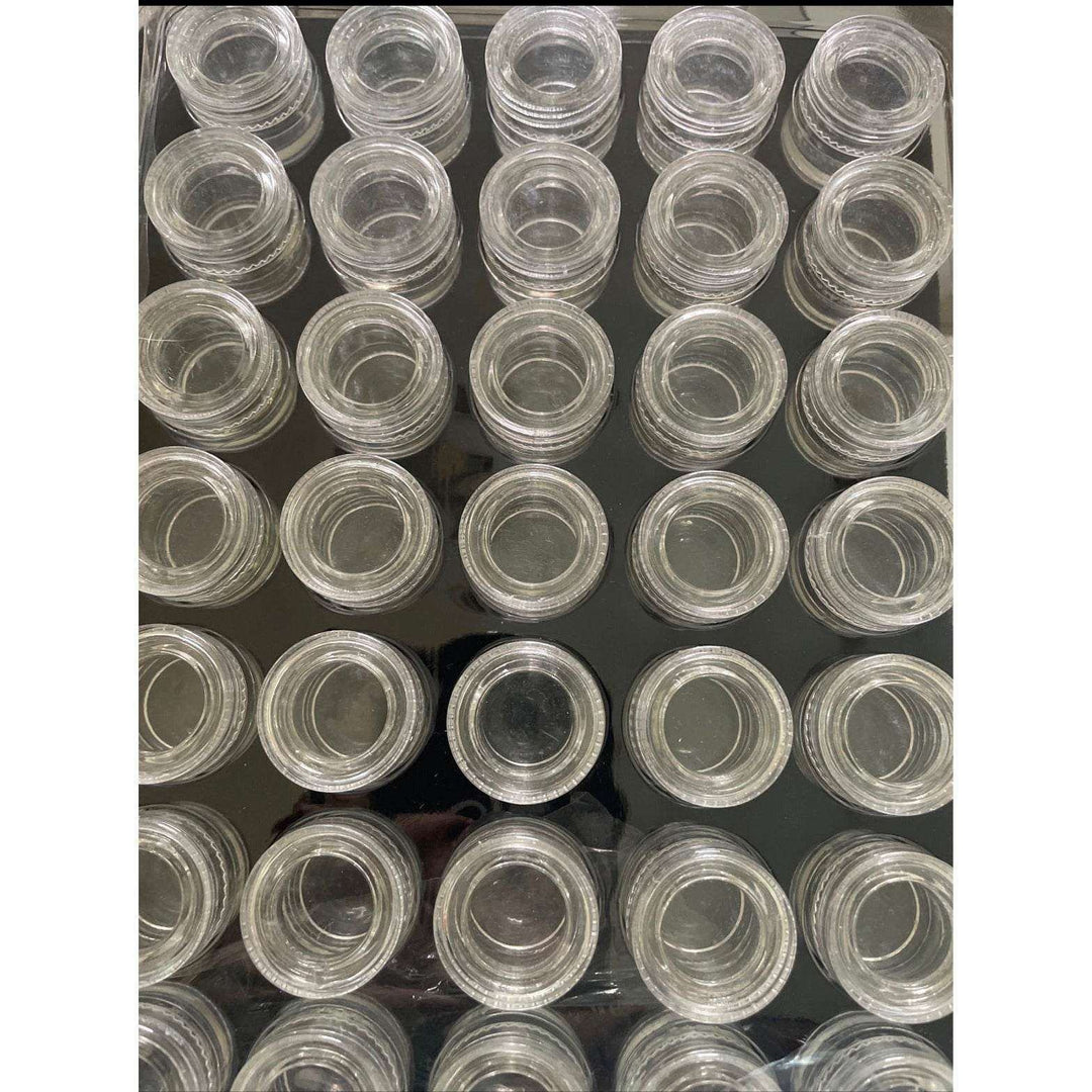 5mL Clear Glass Jars with Screw Top Lids  (10-Pack)