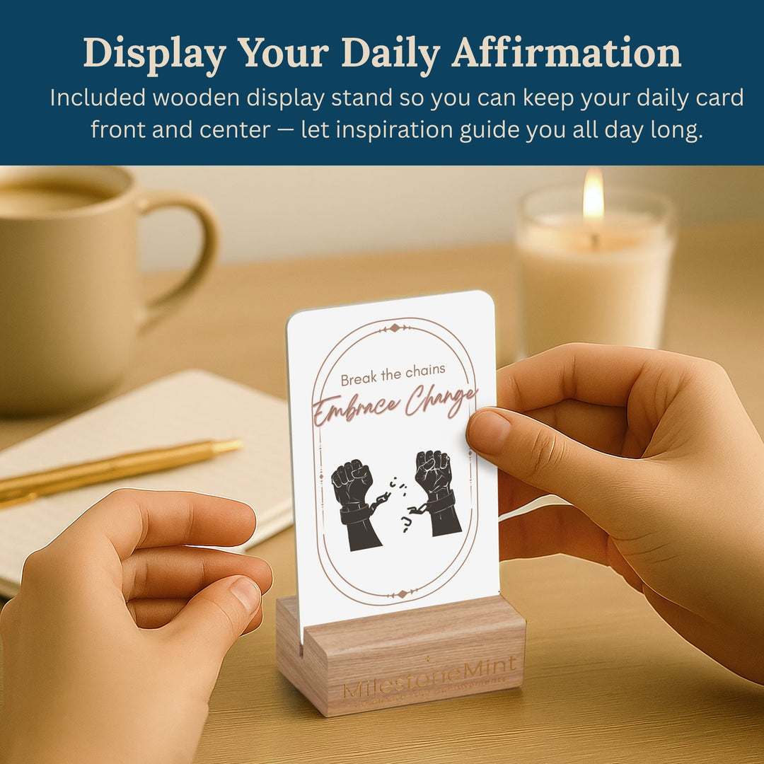 Recovery Affirmation Card Deck- Gift Set