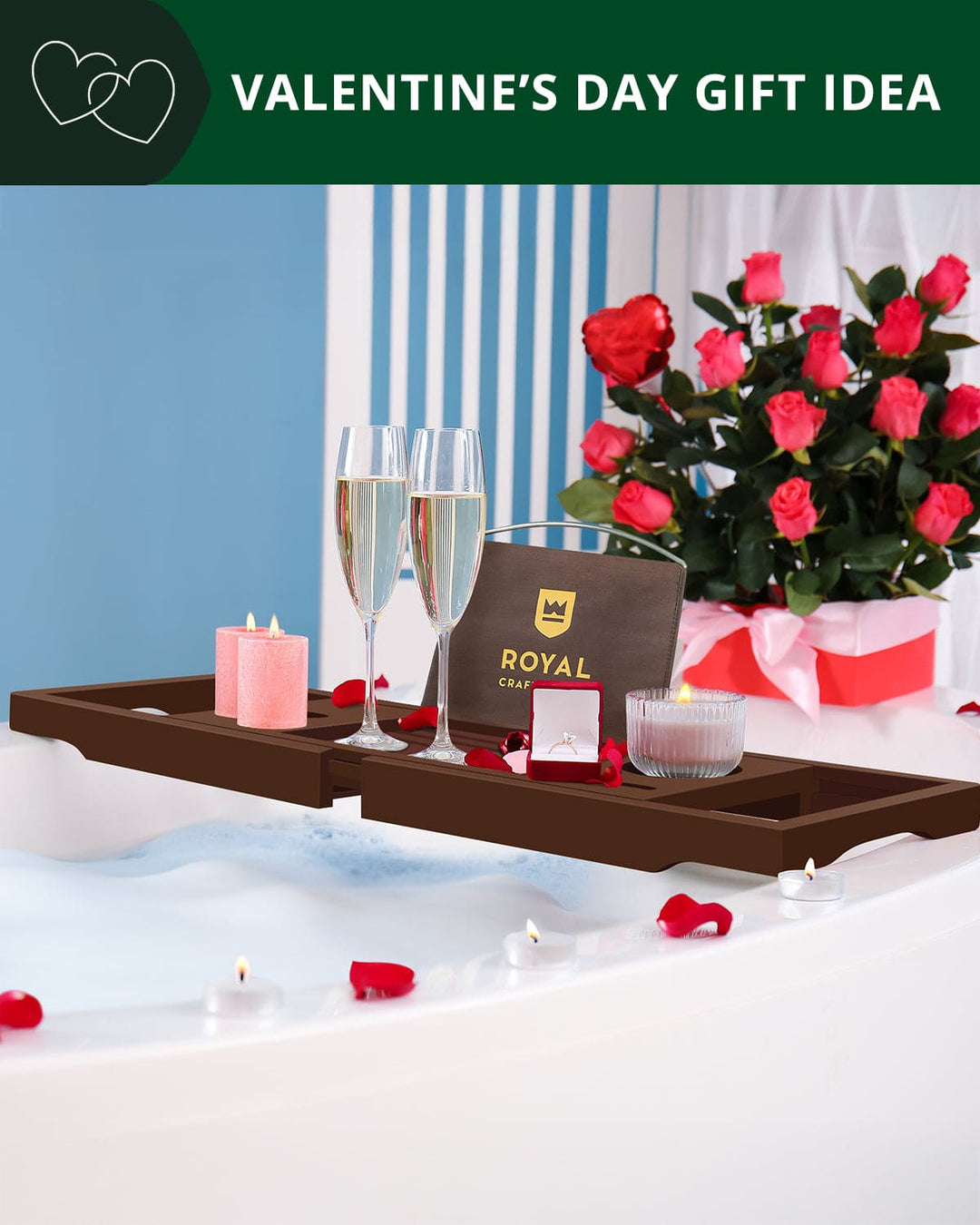 Bathtub Caddy Tray, Brown