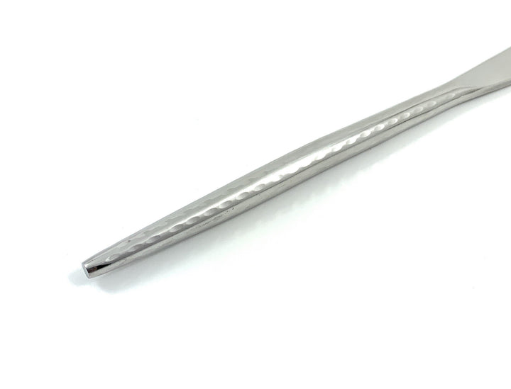 Vibhsa stainless steel spoon handle with hammered texture