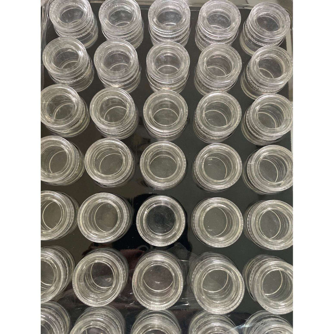 5mL Clear Glass Jars with Screw Top Lids  (10-Pack)