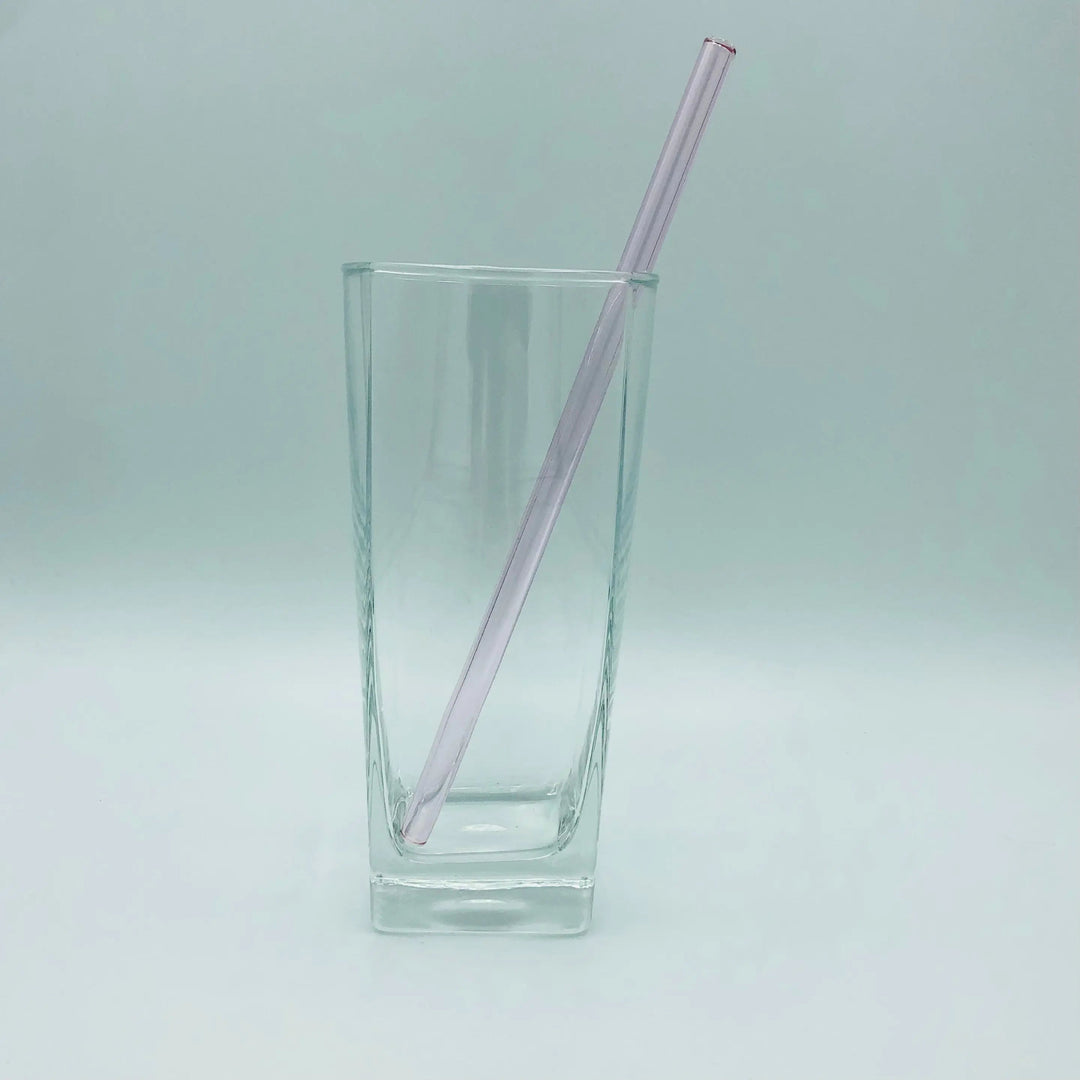 8-inch bent straw with lavender finish