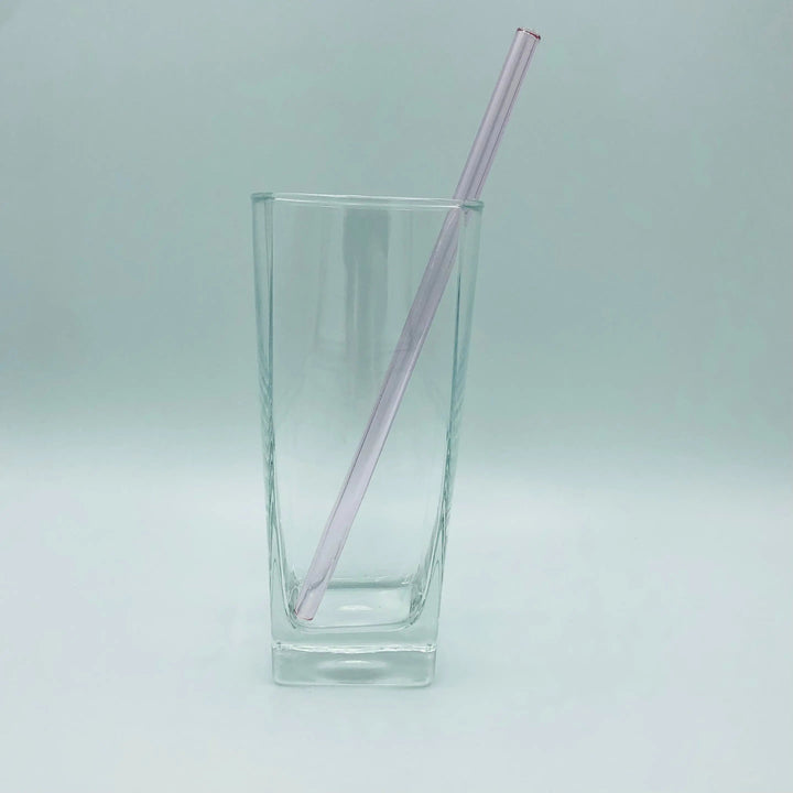 8-inch bent straw with lavender finish