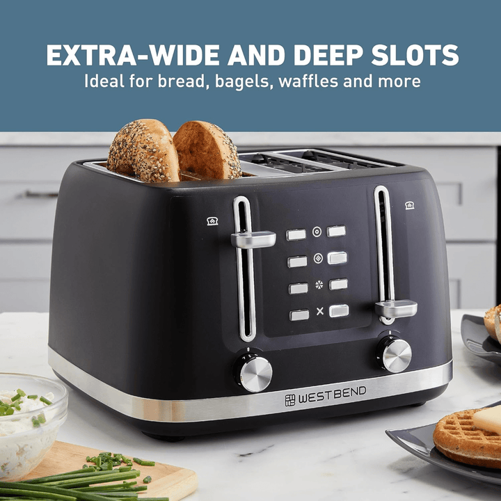 West Bend 4‑Slice Toaster—Stainless Steel