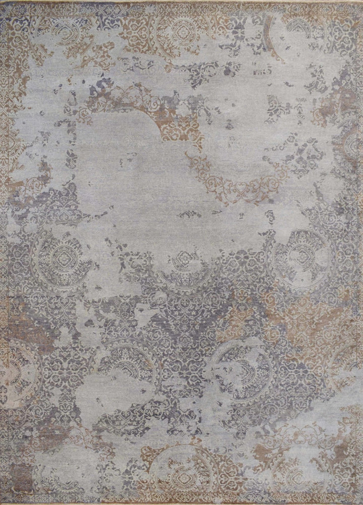 Brown Traditional Style Hand Knotted Wool 8x10 Area Rug