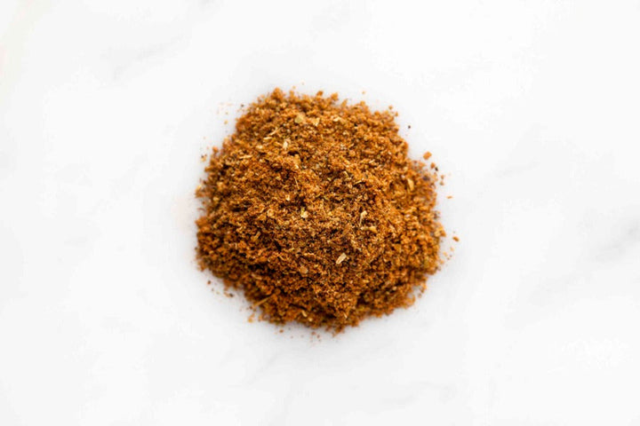 Indian garam masala ground spice powder mound