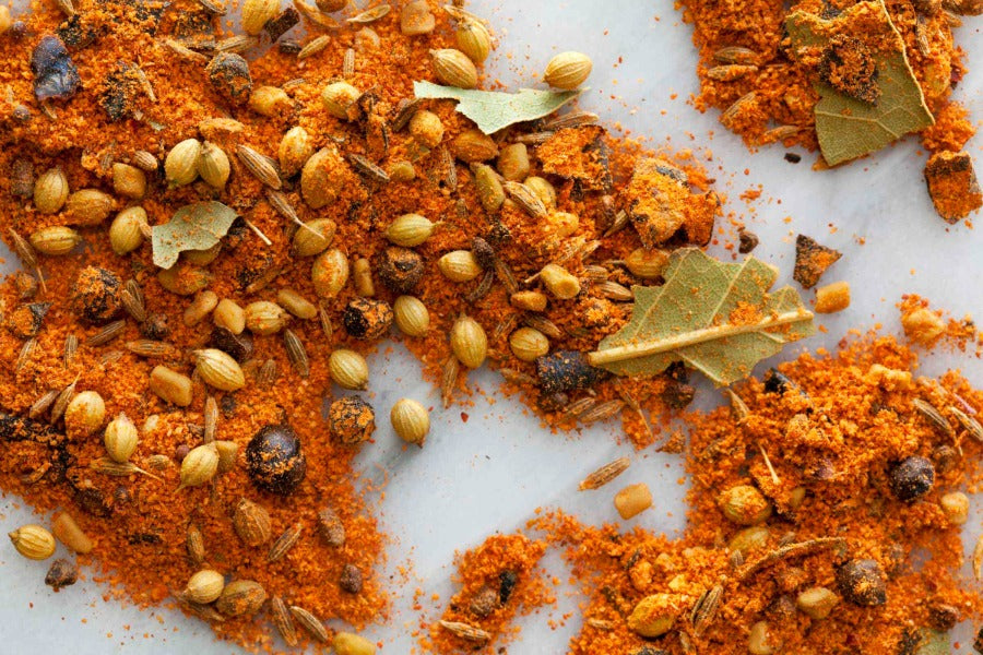 Tikka masala spice blend with toasted seeds and ground seasoning mix