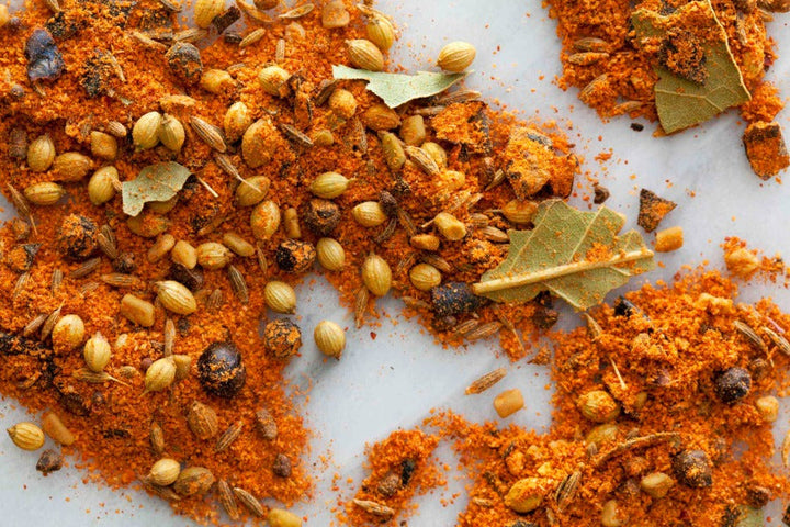 Tikka masala spice blend with toasted seeds and ground seasoning mix