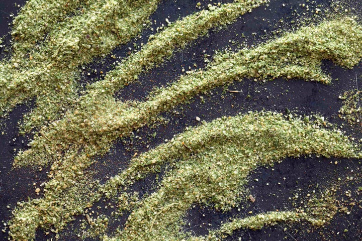 Ranch seasoning herb blend, finely ground green flakes