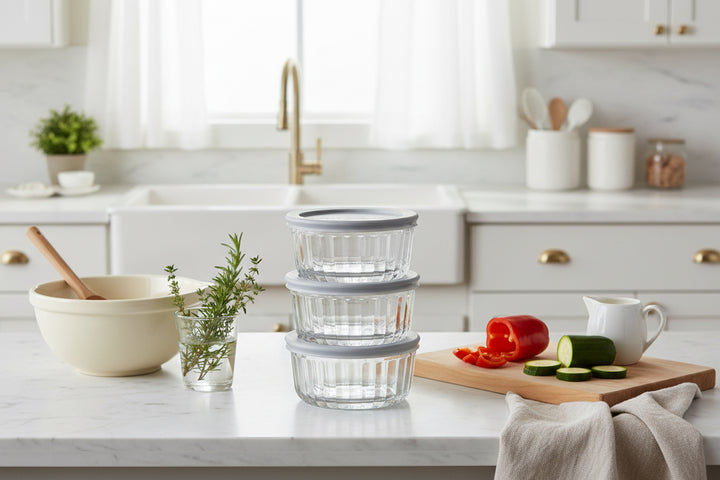 Anchor Hocking Glass Storage Containers (3-Pack)
