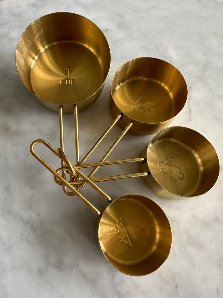 Sorrento Gold Measuring Cups & Spoons Set