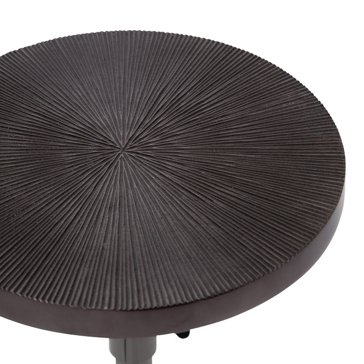 Engles Adjustable Embossed Metal Table and Plant Stand