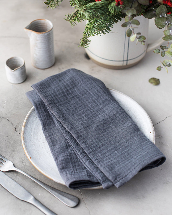Cotton Crinkle Cloth Napkins (Set of 4)