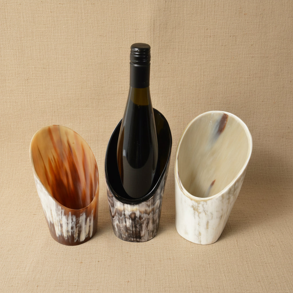 Nestled Horn Wine Holder
