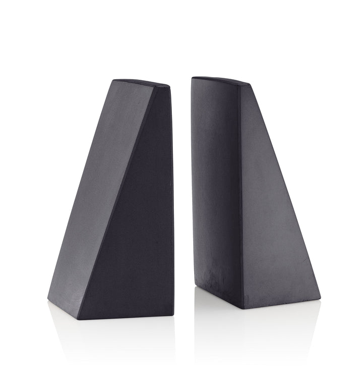 Concrete Angular Bookends: Charcoal