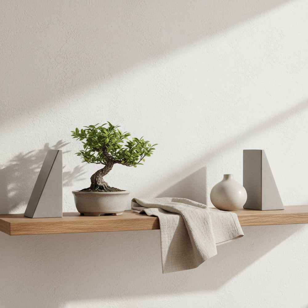 Concrete Angular Bookends: Gray — bookends, [material], Port Living Co.