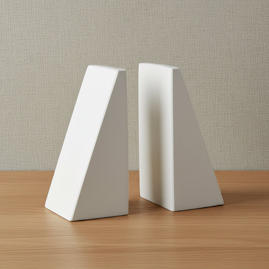 Concrete Angular Bookends: White