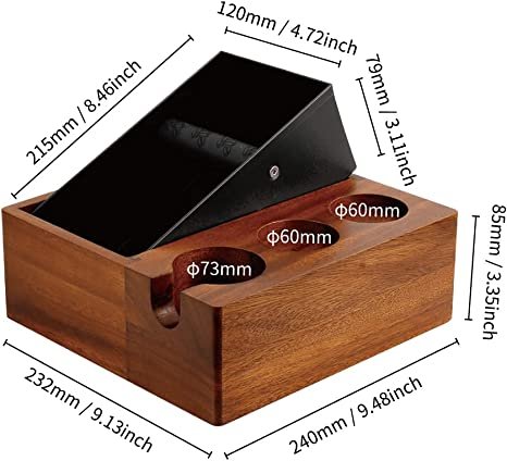 ACG 58mm Espresso Knock Box and Tamping Station