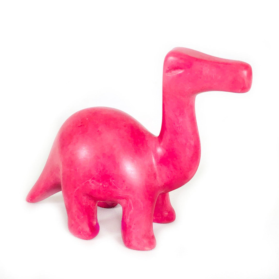 Pink Soapstone Dinosaur