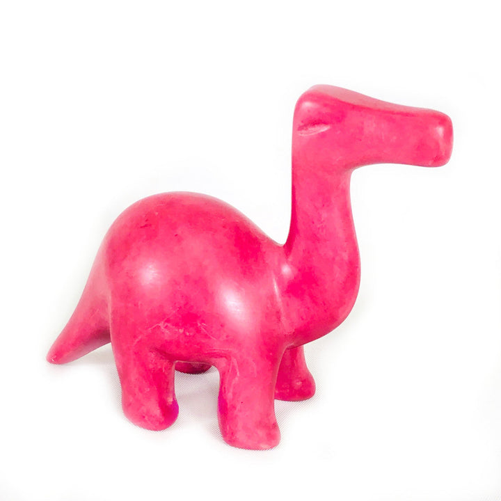 Pink Soapstone Dinosaur