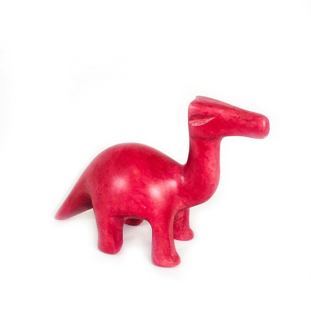 Pink Soapstone Dinosaur