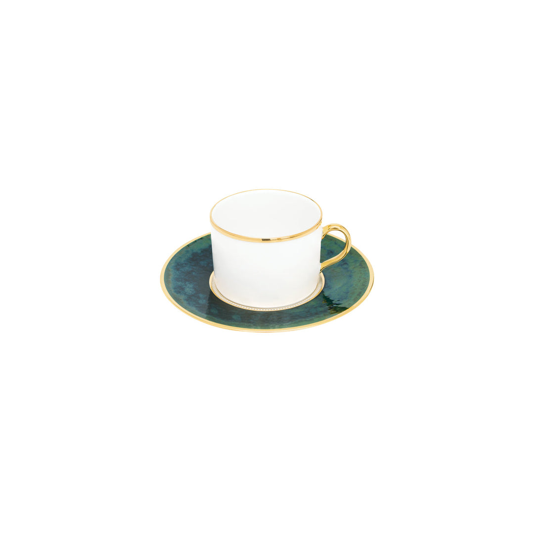 Lush Forest Tea Cup + Saucer (Set of 2)