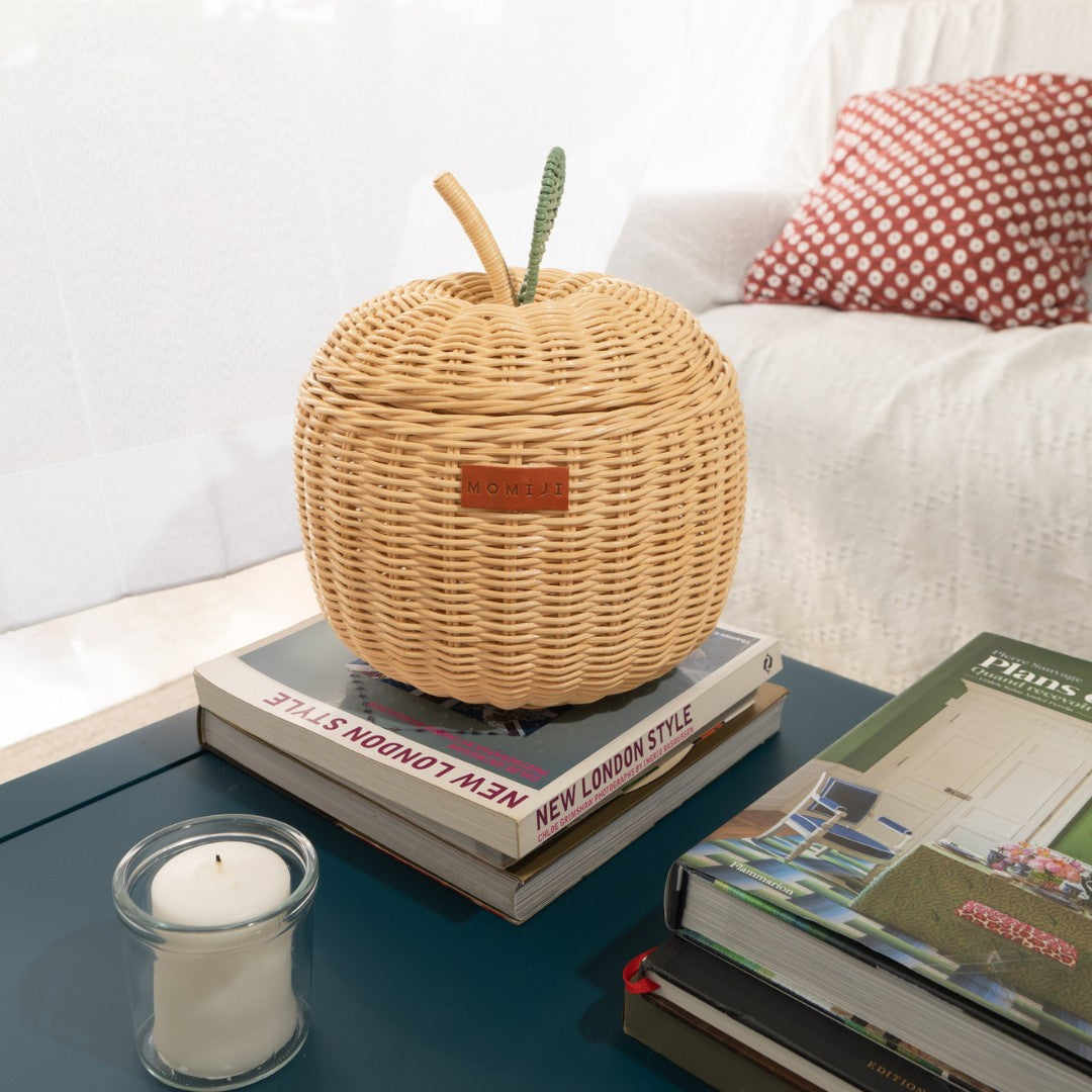 Natural Apple Rattan Storage Basket (Small)
