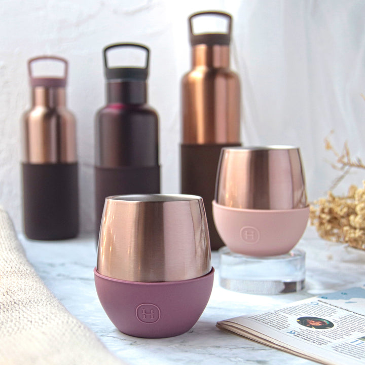 Pink Gold Tumbler-Sangria 8 OZ