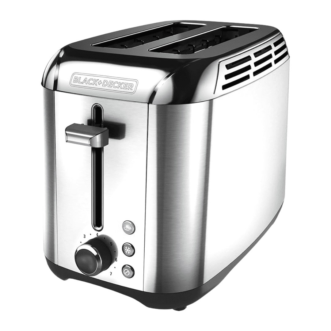 Black and Decker 2‑Slice Toaster—Stainless Steel