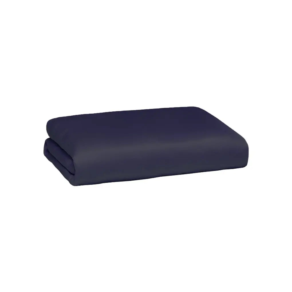 Starlight blue crib and toddler fitted sheet, neatly folded