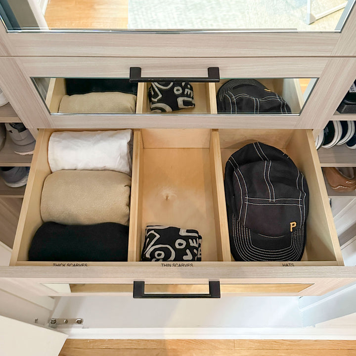 Bamboo Expandable Drawer Dividers – Natural